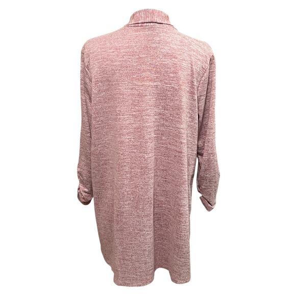 Bobeau Open Front 3/4 Sleeve Mauve Sweater Size 2X - Picture 5 of 8